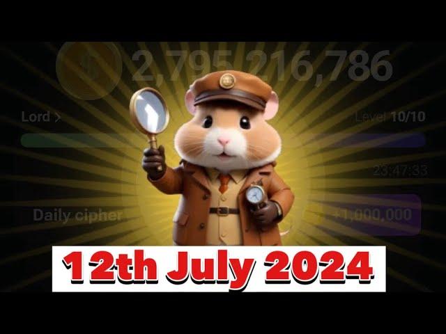 Hamster Kombat Daily Cipher Morse Code || 12/07/2024 || Claim 1,000,000 Coins Task Reward