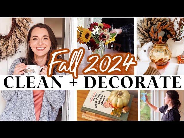 ️*NEW!* FALL Declutter, Clean + Decorate with me!  COZY + MINIMAL Autumn Decor Ideas 2024 (pt1)