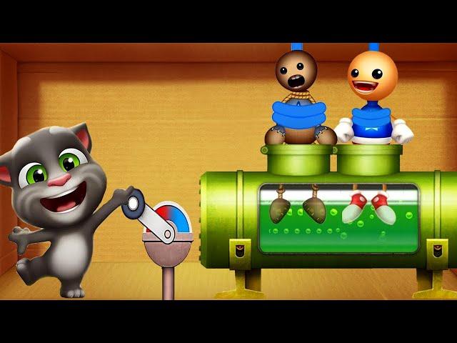 Kick the Buddy 2 vs My Talking Tom 2 Android Gameplay Walkthrough 2021 | ACID CONTAINER