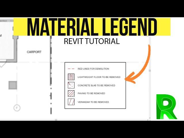 Material Hatch Legend in Revit