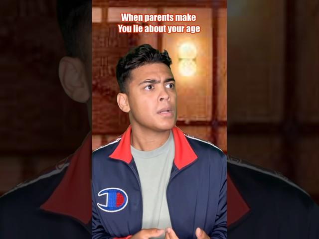 When parents make you lie about your age… #comedy #viral