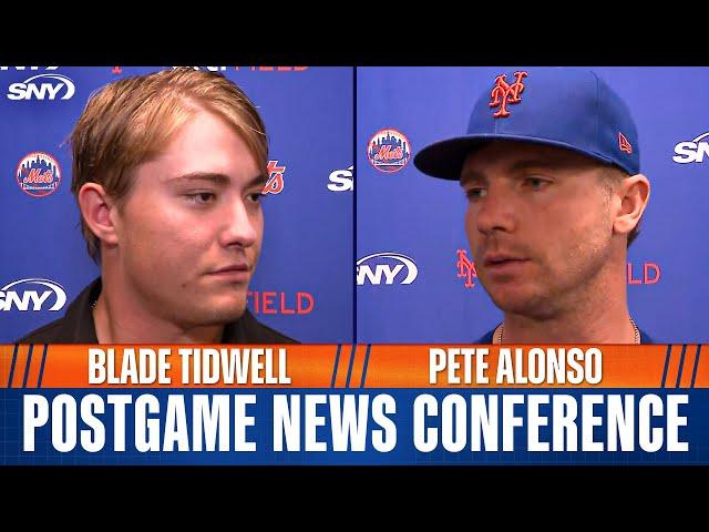 Pete Alonso talks Mets 'not playing to our potential', Blade Tidwell on second MLB start