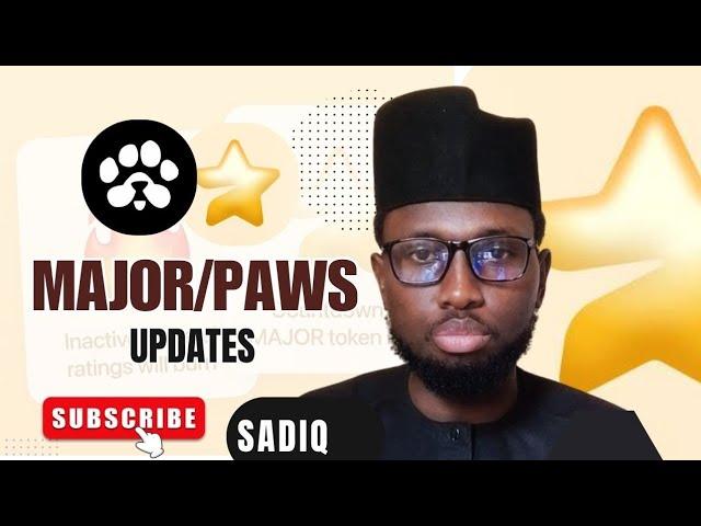 MAJOR AND PAWS AIRDROP NEW TASK UPDATE.