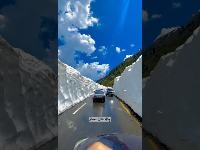 Snow Wall || Naran Glacier || May 2024 #ytshots #viral