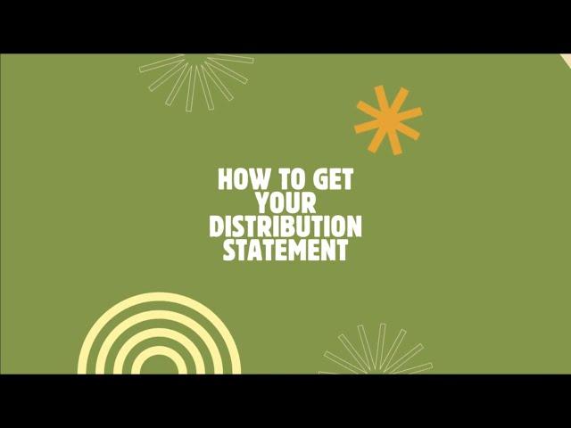 COMPASS How-To Tutorial: How to view your Distribution Statement