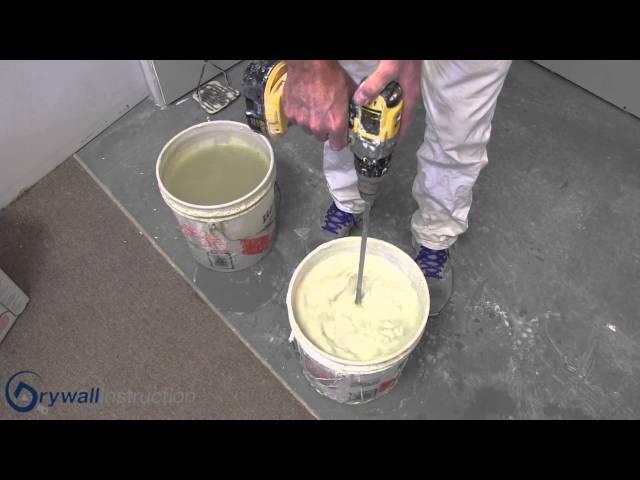 Mixing taping mud - Drywall Instruction