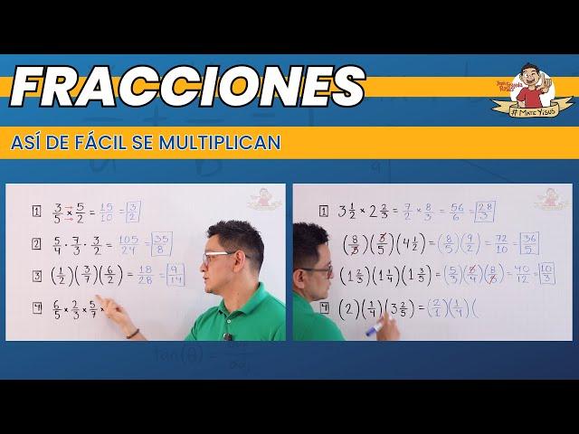 15. MULTIPLICACIÓN DE FRACCIONES | Todos los casos
