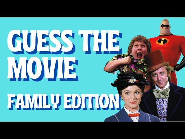 Guess the Movie From the Picture: Family Edition | Test Your Film Knowledge (50 Questions)