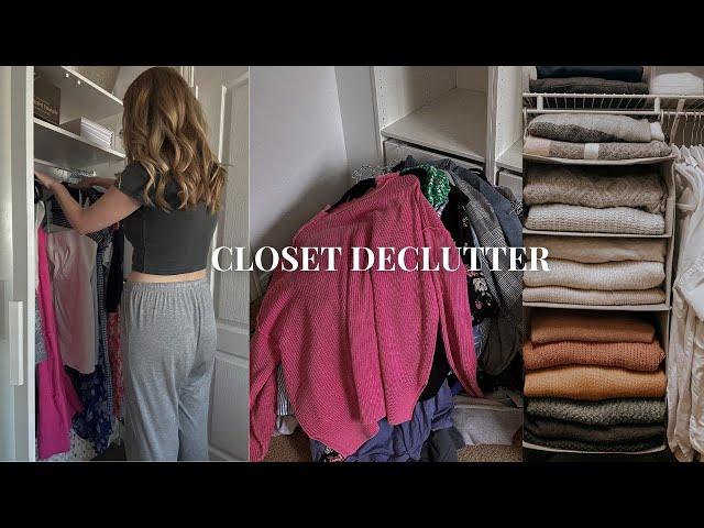 HUGE CLOSET DECLUTTER  | extreme closet cleanout & organize [from messy to intentional]