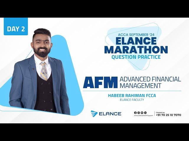 ACCA AFM Question Practice Marathon | ACCA AFM Revision | Elance ACCA | Habeeb Rahiman FCCA