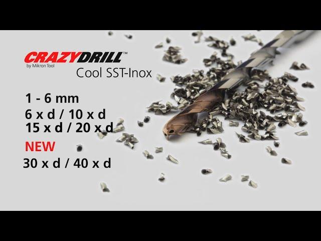 MIKRON TOOL - CrazyDrill Cool SST-Inox up to 40xd