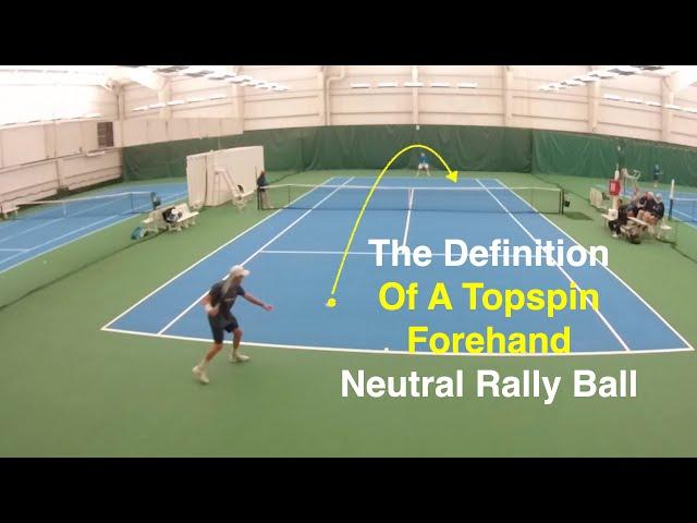 Tennis Topspin Forehand Neutral Rally Ball - Definition & Mindset