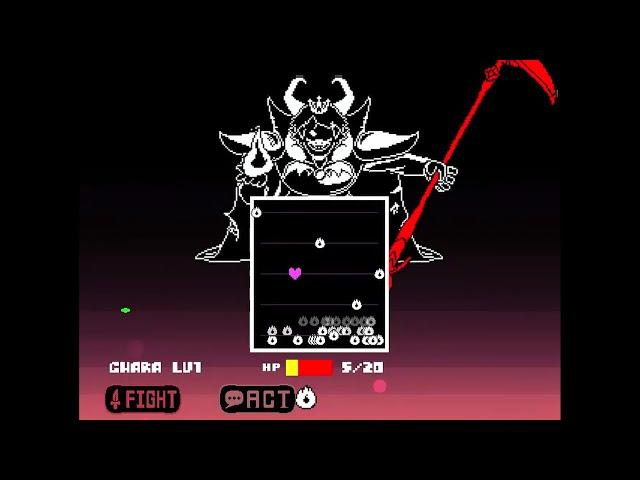 Underfell: Asgore Pacifist Battle (Undertale FanGame) Mercy