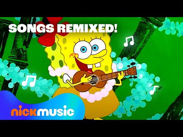 SpongeBob Songs REMIXED!  40 Minutes | Nick Music