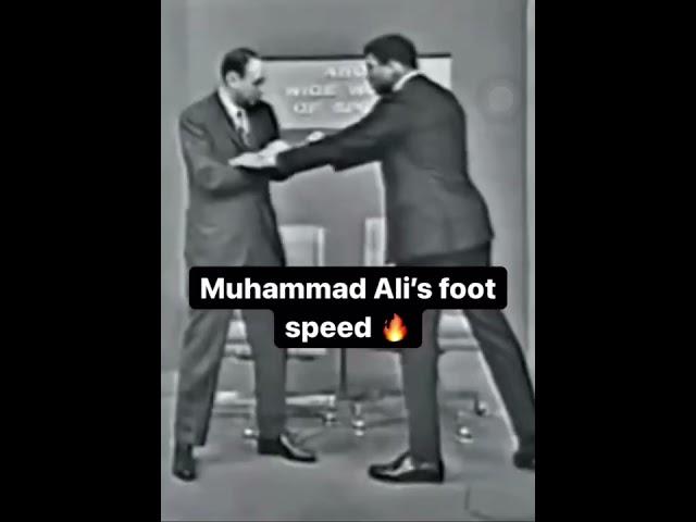 Respect  🫡  Mohammad Ali’s foot speed 