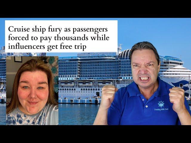 PASSENGERS FURIOUS WITH TIK TOK VLOGER ON SUN PRINCESS