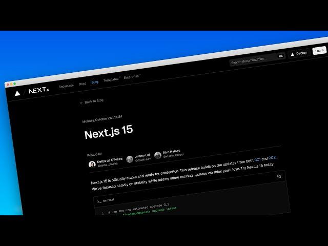 NEXT JS 15 - ЧТО ПРЕЗЕНТОВАЛИ? ПОЛНЫЙ ОБЗОР