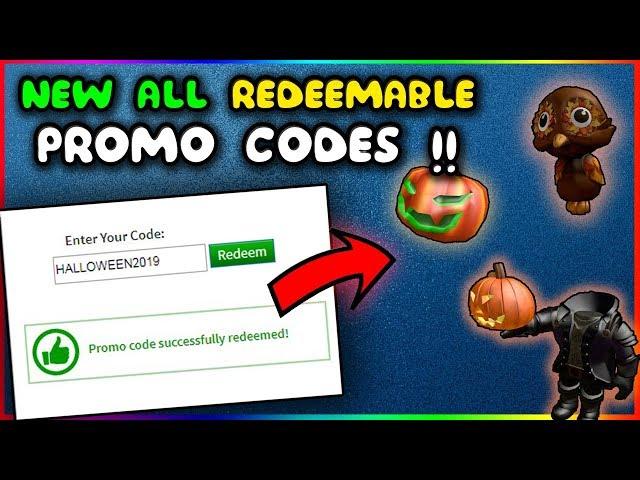 NEW REDEEMABLE PROMO CODES on ROBLOX !!? / October 2019