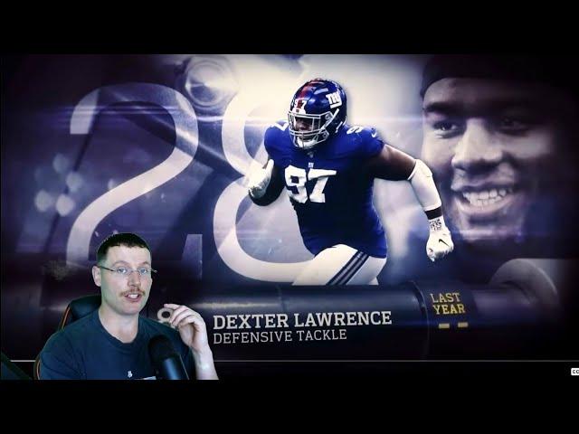 Rugby Player Reacts to DEXTER LAWRENCE (DT, Giants) 28 The Top 100 NFL Players of 2023