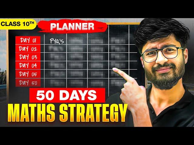 Score 95+ in MATHS || 50 DAYS STRATEGY️|| Class 10th