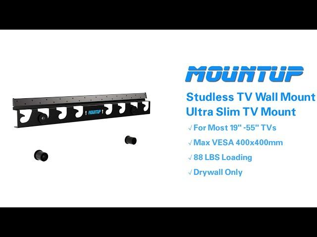 Studless TV Wall Mount For 19″–55" TVs MU0060 from MOUNTUP