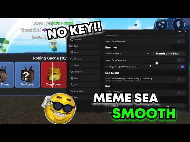 RED HUB Meme Sea Script Roblox (Best and Smooth + NO KEY)