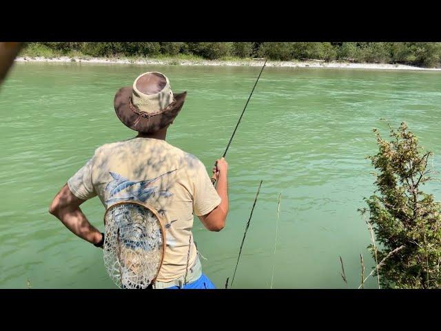 Euronymphing for fat rainbow trout in murky water