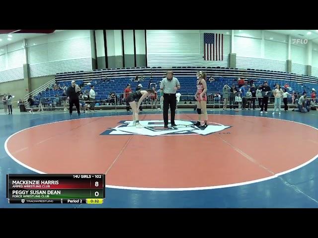 2024 Kids Folkstyle Nationals: Peggy Susan Dean vs MacKenzie Harris: 102 Ibs Women’s 14U Semifinals