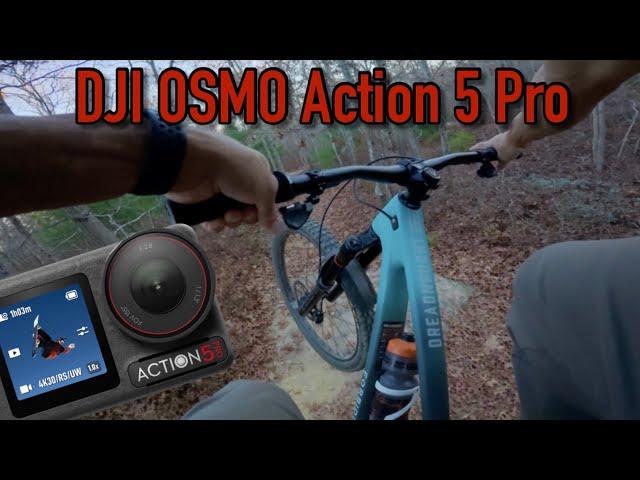 DJI Osmo Action 5 Pro | Mountain biking | Chest POV sample footage in low light