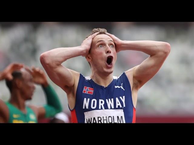 Norwegian Karsten WarHoLm Breaks World Record In 400m Hurdles(45:94)2021. Full Video