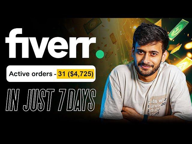 Get Your 1st Order on Fiverr in Just 1 Week | Apply These 5 Tips