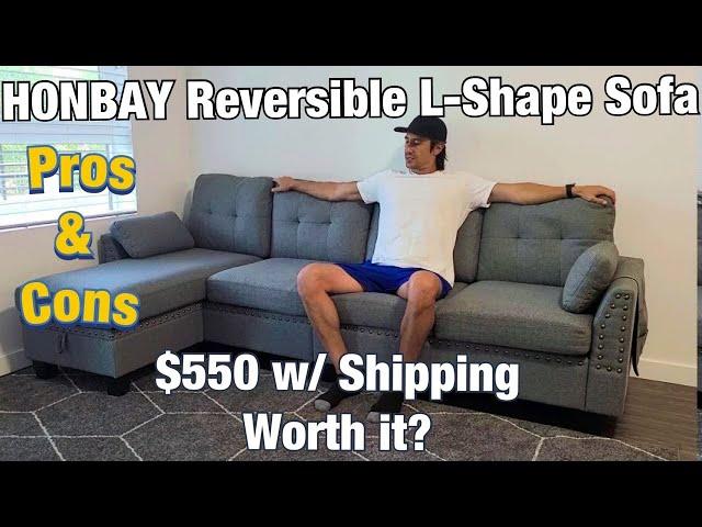 HONBAY Reversible Sectional Sofa Couch for Living Room L-Shape ($550 Worth It?)