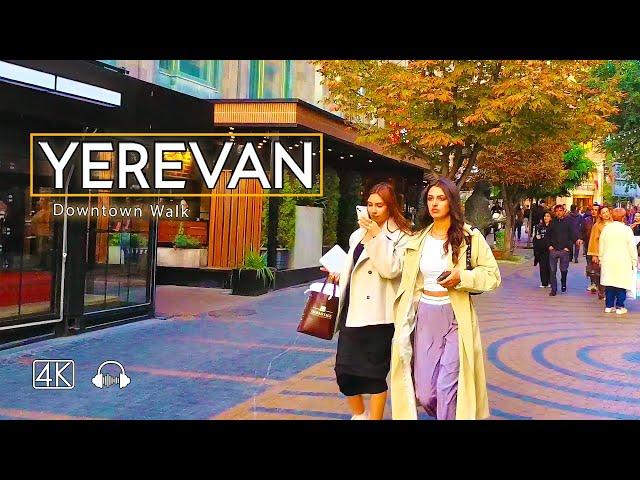 Yerevan in October: A Scenic Downtown Stroll, October 24, 2024, 4K 60fps