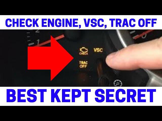 (Part 1) How To Fix Your Check Engine, VSC, Trac Off Warning Lights On