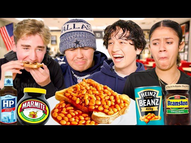 American Highschoolers try British comfort food for the first time!