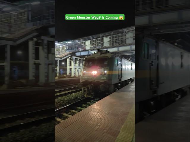 Green Monster Wag9 Is Coming  #wag9 #locomotive #loco #reel #shorts #indianrailways