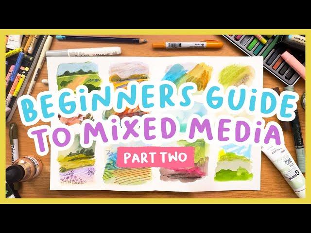 Preventing mixed media overwhelm & how to pick colours  How to use mixed media! Part 2