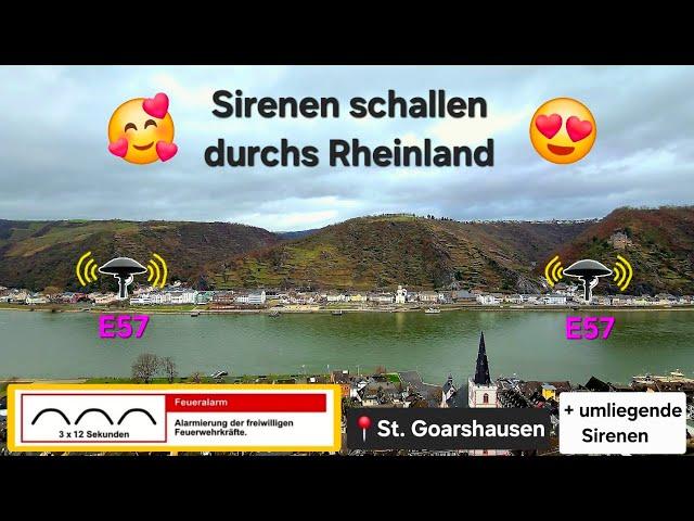 Sirenen schallen durchs Rheinland | Monatlicher Probealarm VG Loreley | St. Goarshausen | 21.12.24