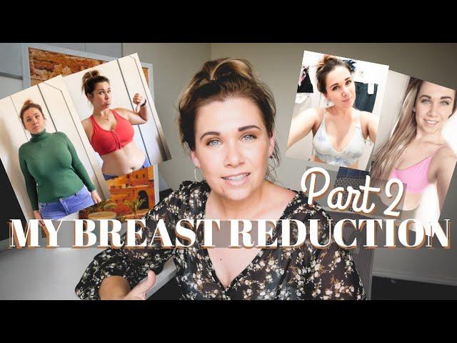 Breast reduction Part 2 POST OP. Australia. Plastic surgery. Recovery. What to pack + before & after