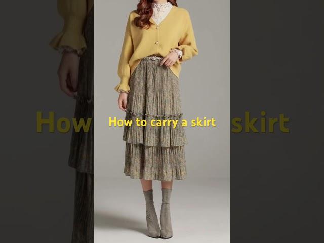 Different ways to style a skirt how to carry a skirt #skirtstyling #skirt