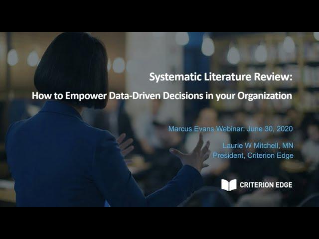 Systematic Literature Review – How to Empower Data-Driven Decisions in your Organization