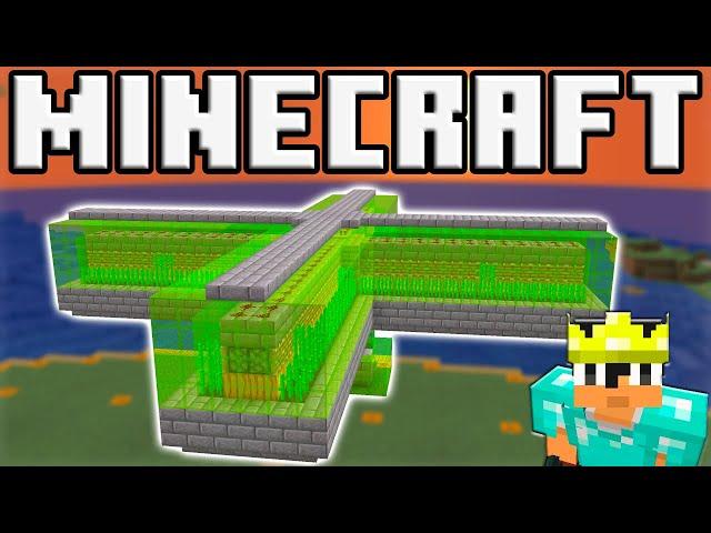 Minecraft: Building an Easy Full Auto Sugar Cane Farm! (World Download)