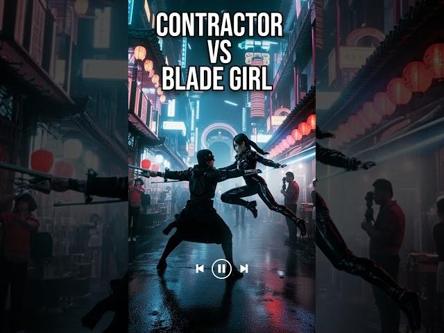 CONTRACTOR VS BLADE GIRL (EDIT) #technodance #shorts #viralshorts