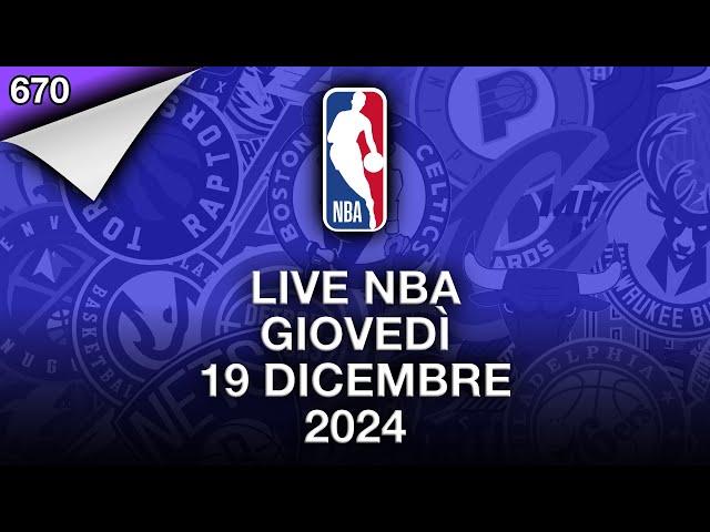 LIVE NBA giovedì 19 dicembre 2024