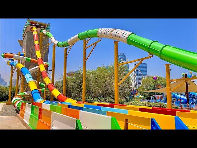 Water Slides at Al Montazah Water Park in Sharjah, UAE