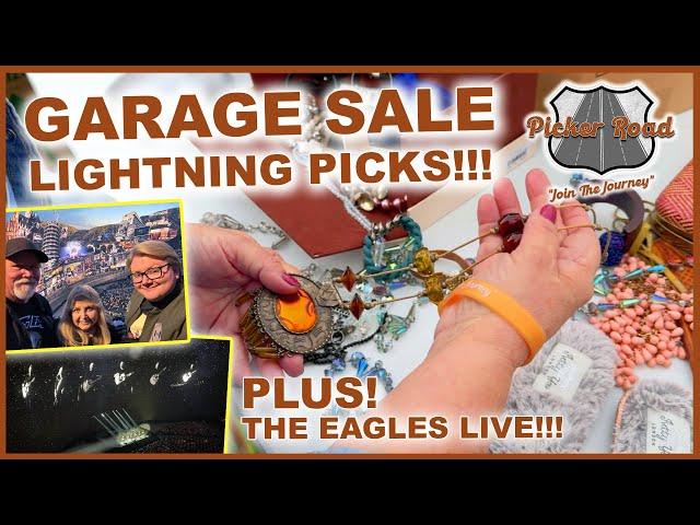 GARAGE SALE LIGHTNING PICKS + THE EAGLES LIVE IN LAS VEGAS!!! Join the Journey on Picker Road!