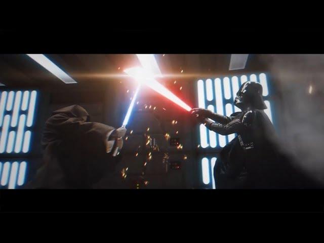 DARTH VADER vs OBI-WAN Extended Cut (with FXitinPost's "Sc.38 Reimagined Short Scene") [HD]