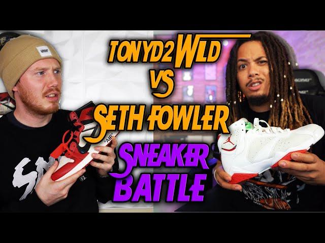 TONYD2WILD VS SETH FOWLER SNEAKER BATTLE !!! HE CAME WITH HEAT ! WHO'S NEXT !? 2WILD SNEAKER BATTLES