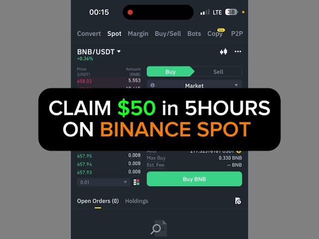 Buy This Crypto On Binance Spot and Make $50 in 5Hours