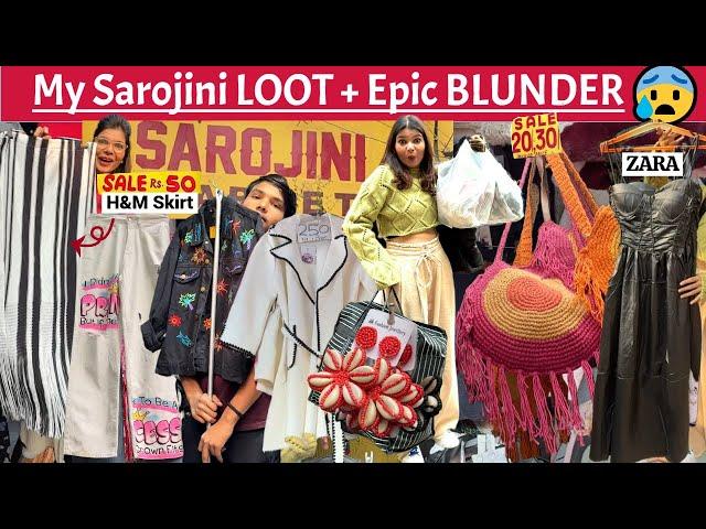Found H&M Skirt & ZARA Jeans In Sarojini | Sarojini Shopping Guide 2025, Market Tricks & Best Shops